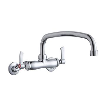 Elkay LK945AT12L2T Wall Mount Faucet, 3"-8" Adjustable  Centers
