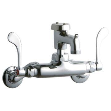 Elkay LK945BP03T4T Wall Mount Faucet, 3"-8" Adjustable  Centers