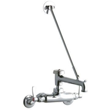 Elkay LK945BP07L2T Wall Mount Faucet, 3"-8" Adjustable  Centers