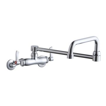 Elkay LK945DS20L2T Wall Mount Faucet, 3"-8" Adjustable  Centers