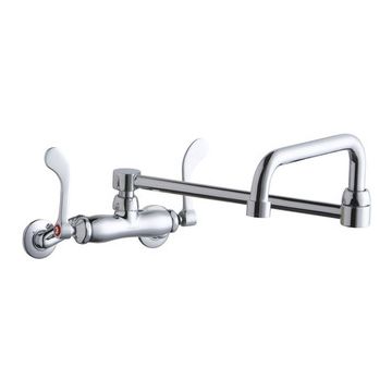 Elkay LK945DS20T4T Wall Mount Faucet, 3"-8" Adjustable  Centers