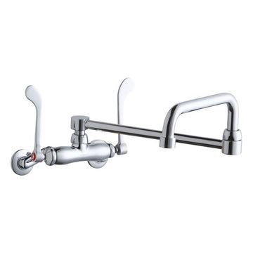 Elkay LK945DS20T6T Wall Mount Faucet, 3"-8" Adjustable  Centers