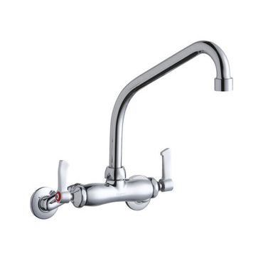 Elkay LK945HA08L2T Wall Mount Faucet, 3"-8" Adjustable  Centers