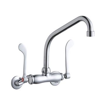 Elkay LK945HA08T6T Wall Mount Faucet, 3"-8" Adjustable  Centers