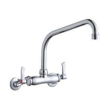Elkay LK945HA10L2T Wall Mount Faucet, 3"-8" Adjustable  Centers