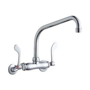 Elkay LK945HA10T4T Wall Mount Faucet, 3"-8" Adjustable  Centers
