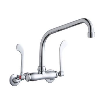 Elkay LK945HA10T6T Wall Mount Faucet, 3"-8" Adjustable  Centers