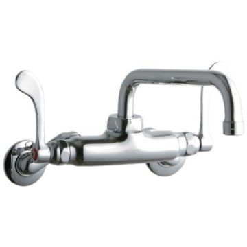 Elkay LK945TS08T4T Wall Mount Faucet, 3"-8" Adjustable  Centers