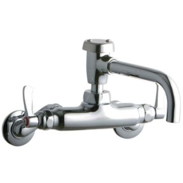 Elkay LK945VS07L2T Wall Mount Faucet, 3"-8" Adjustable  Centers