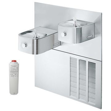Elkay LNTEM8RAK Filtered In-Wall Dual Drinking Fountain