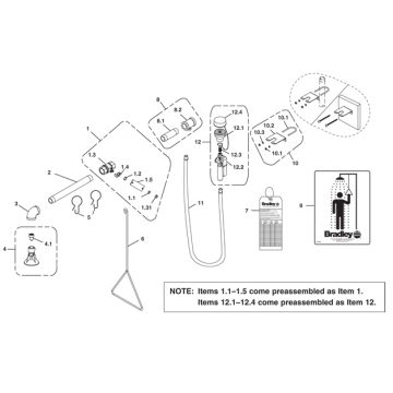 Bradley S19-120P Parts Breakdown