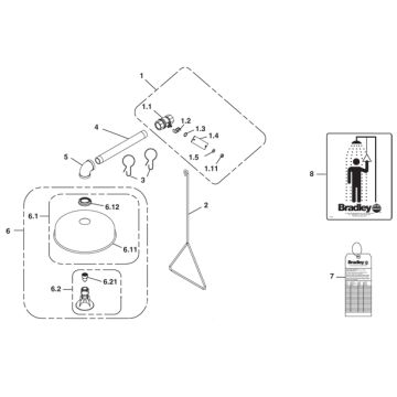 Bradley S19-120T Parts Breakdown