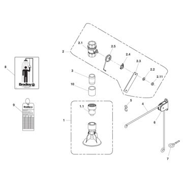 Bradley S19-130F Parts Breakdown