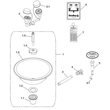 Bradley S19-260 Parts Breakdown