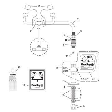 Bradley S19-270B Parts Breakdown