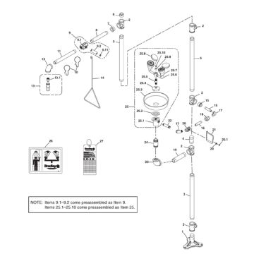 Bradley S19-310SSJP Parts Breakdown