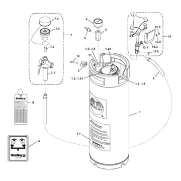 Bradley S19-672 Parts Breakdown