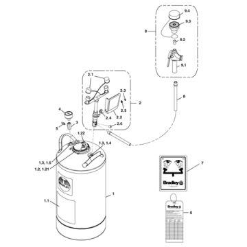 Bradley S19-690 Parts Breakdown