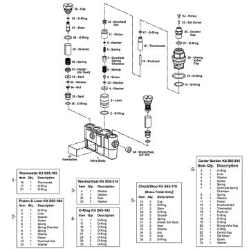 Bradley S59-2045 Parts Breakdown
