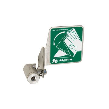 Haws SP228 Stainless Steel Eyewash Ball Valve with Push Flag