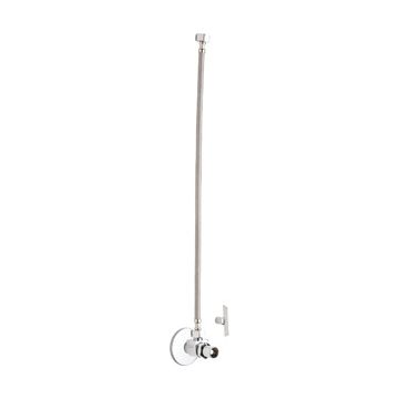 Chicago STC-41-13-AB Angle Stop Compression Valve with Supply Hose and Loose Key Handle