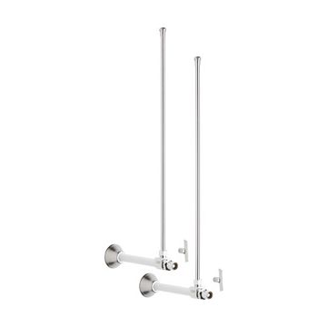 Chicago STC-51-12-PR-AB Angle Stop Compression Valve with Supply Tube and Loose Key Handle - One Pair