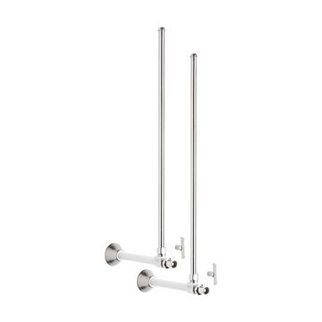 Chicago STC-52-12-PR-AB Angle Stop Compression Valve with Supply Tube and Loose Key Handle - One Pair