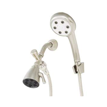 Speakman VS-112252-BN Combination Handheld Shower & Fixed Showerhead - Brushed Nickel 