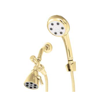 Speakman VS-112252-PB Combination Handheld Shower & Fixed Showerhead - Polished Brass (Discontinued)