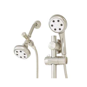 Speakman VS-122620-BN Combination Handheld & Fixed Showerhead w/Slide Bar - Brushed Nickel