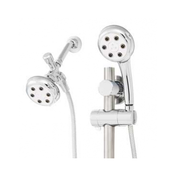 Speakman VS-122620 Combination Handheld & Fixed Showerhead w/Slide Bar -  Polished Chrome