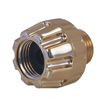 Speakman VS-151-PB In-line Vacuum Breaker, 1/2-14" FNPS Inlet, 1/2-14" MNPS Outlet - Polished Brass