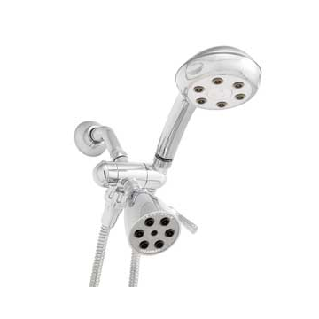 Speakman VS-222252 Combination Handheld & Fixed Showerhead w/ 3-way Diverter Bracket -  Polished Chrome