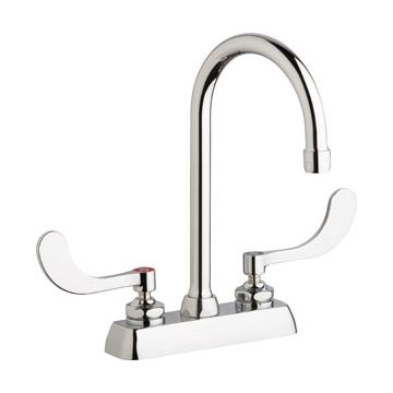 Chicago W4D-GN2AE35-317AB Hot and Cold Water Washboard Sink Faucet