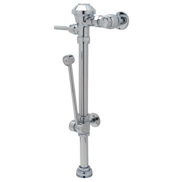 Zurn AquaFlush Z6000-BWN-HL3-YB Bedpan Washer Flush Valve (with Front Metal Push Button, Sweat Solder Kit, and Cast Wall Flange)