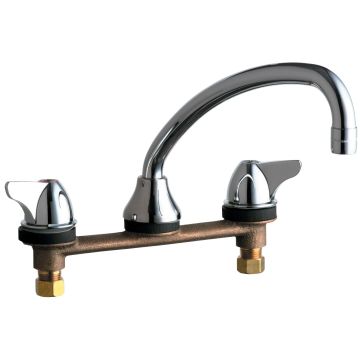 Chicago 1888-XKABCP Concealed Hot and Cold Water Sink Faucet for Stainless Steel Counter (Discontinued)