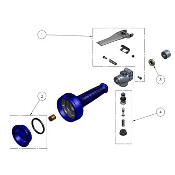 T&S Brass B-0108 / B-0108-C Spray Valve Parts Breakdown