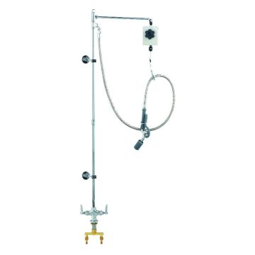 T&S Brass B-0126 4" Single Hole Pre-Rinse Unit With Balancer
