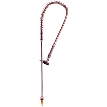 T&S Brass B-0153 Pre-Rinse Riser Assembly, Spring Action, Double Pedal Valve (B-0502)