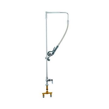 T&S Brass B-0172 4" Single Hole Pre-Rinse Unit With Overhead Swivel Arm