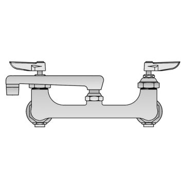 T&S Brass B-0234-BST Double Pantry Faucet