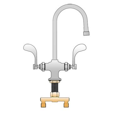 T&S Brass B-0300-VR4 Double Pantry Faucet
