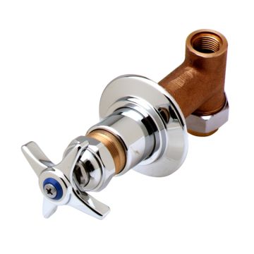 T&S Brass B-1025-UCP Concealed Straight Valve