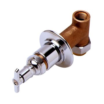 T&S Brass B-1027-UCP Concealed Straight Loose Key Stop