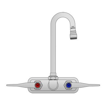 T&S Brass B-1115-132X-02 Workboard Faucet