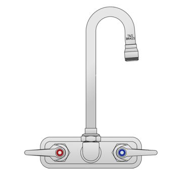 T&S Brass B-1115-132X Workboard Faucet