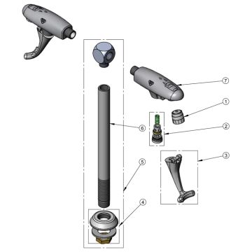 T&S Brass B-1215 Series Parts Breakdown