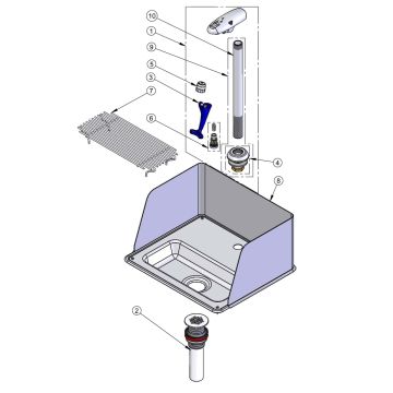 T&S Brass  B-1235 Series Parts Breakdown