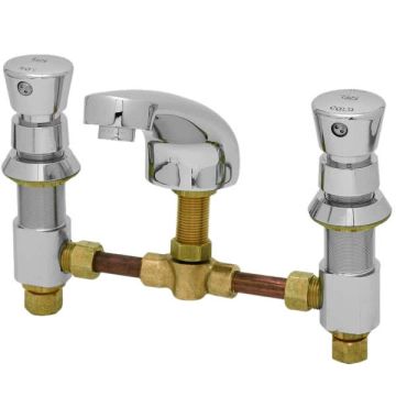 T&S Brass B-2823-02 Deck Mounted 0.5 GPM Metering Faucet