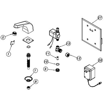 Zurn Z6903-77 AquaSense Faucet Parts Breakdown